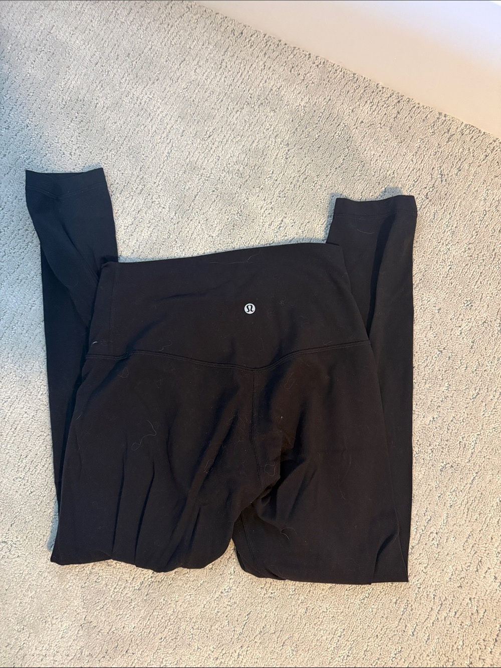 lululemon athletica Black Leggings with Center Back Logo